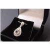 Image 3 : ^ 1 CT Moissanite Round Brilliant Cut Stone VVS D Color Set in Center in Sterling Silver Pendant Nec