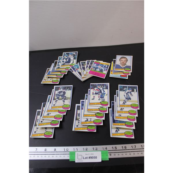 (32) Toronto Maple Leaf's 1980-81 OPC Assorted Hockey Cards