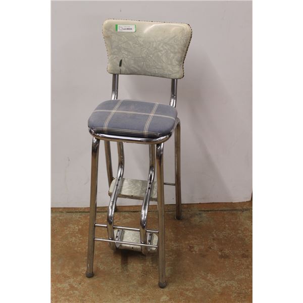 * Vintage Chair/Step Stool - Some Wear as Pictured - 36" Tall
