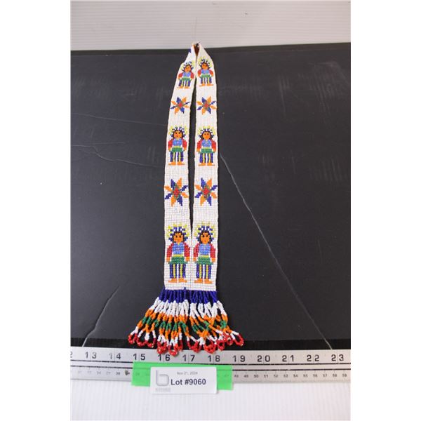Indigenous Beaded Necklace - 18" Long