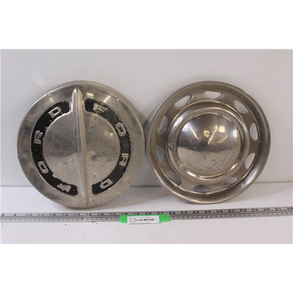 Ford 1964 Hub Cap & Vintage Mini Austin Hub Cap - 11" Diameters