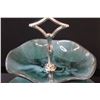 Image 2 : Blue Mountain Pottery Two Tier Dessert Serving Tray - 10" x 9" x 8"