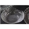 Image 4 : (2) Vintage Indonesia Glass Sunflower Serving Plates, Sea Shell Candy Dish, Heisey Corse Rib Serving