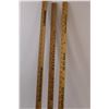 Image 4 : (2) Wooden Meter Sticks: Waldheim, Sk & Revelstoke, BC, (1) Beaver Lumber Wooden Yard Stick