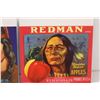 Image 3 : (2) Indigenous Advertising Prints - Apple Advertisements - 10.5" x 9"