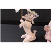 Image 2 : (2) Nepco Pink Spaghetti Poodle Figurines - 7" Tall