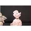 Image 3 : (2) Nepco Pink Spaghetti Poodle Figurines - 7" Tall