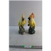 Image 1 : (2) Porcelain Cockatoo Decorations