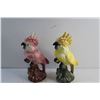 Image 2 : (2) Porcelain Cockatoo Decorations
