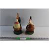 Image 1 : (2) Porcelain Rooster Decorations