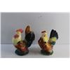 Image 2 : (2) Porcelain Rooster Decorations