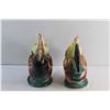 Image 3 : (2) Porcelain Rooster Decorations