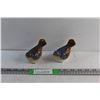 Image 1 : (2) Porcelain Decorative Birds