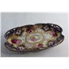 Image 4 : Decorative Porcelain Hand Painted Nippon/China Serving Tray with a Stand