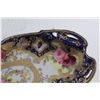Image 5 : Decorative Porcelain Hand Painted Nippon/China Serving Tray with a Stand