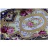 Image 6 : Decorative Porcelain Hand Painted Nippon/China Serving Tray with a Stand