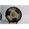 Image 2 : (2) Decorative Porcelain Hand Painted Nippon/China Plates with Stands