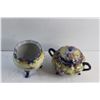 Image 2 : (2) Decorative Porcelain Hand Painted Nippon/China Sugar Bowls