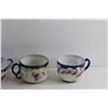 Image 2 : (4) Decorative Porcelain Hand Painted Nippon/China Tea Cups