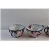 Image 3 : (4) Decorative Porcelain Hand Painted Nippon/China Tea Cups