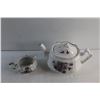 Image 2 : Ceramic Tea Pot & Creamer Set