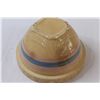 Image 5 : Ceramic Striped Bowl - 8" x 5" - Some Wear as pictured