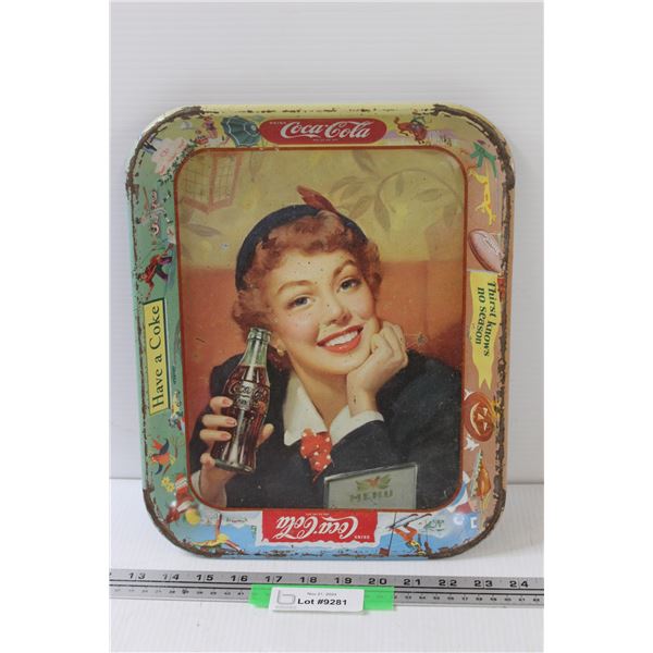 *Coca Cola Metal Serving Tray - 10.5" x 13"