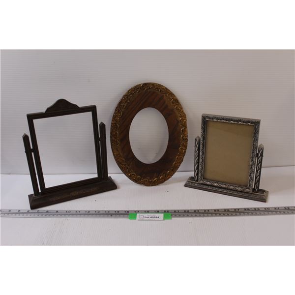 (3) Vintage Picture Frames - Assorted Sizes
