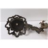 Image 5 : Antique Cast Iron Wall Mount Oil Lamp Holders (Missing Mounting Bracket)