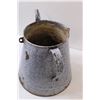 Image 4 : Enamel Kettle - 11" x 10" - Some Wear, as Pictured