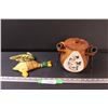 Image 1 : Ceramic Duck Themed Pipe Holder / Humidor & Duck Wall Decor (Ceramic)