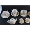 Image 7 : Tea Cups and Saucers, Tea Pot and a Miniature Cream & Sugar Set