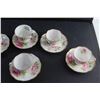 Image 4 : (6) American Beauty Ceramic Tea Cup and Saucers Set