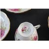 Image 7 : (6) American Beauty Ceramic Tea Cup and Saucers Set
