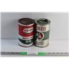 Image 1 : Co-Op & Peerless Heavy Duty Motor Oil Tins - Empty