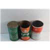 Image 2 : (3) Motor Oil Tins - Esso, United Farmers of Alberta (UFA) and Bulldog - Empty