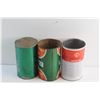 Image 3 : (3) Motor Oil Tins - Esso, United Farmers of Alberta (UFA) and Bulldog - Empty