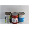 Image 4 : (3) Motor Oil and Transmission Fluid Tins - Motomaster and Shell - Empty