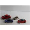 Image 6 : (9) Die Cast Volkswagen Beetle Car Toys