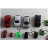 Image 3 : (10) Die Cast Volkswagen Beetle Car Toys and (9) Keychains