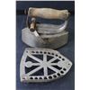 Image 1 : JAS Smart MFG Antique Clothes Iron With Trivet