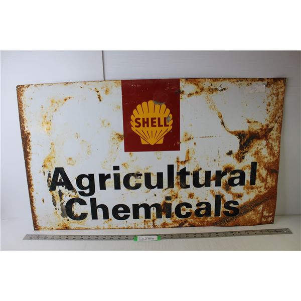 *Metal Sign "Shell Agricultural Chemicals" 34" x 20"