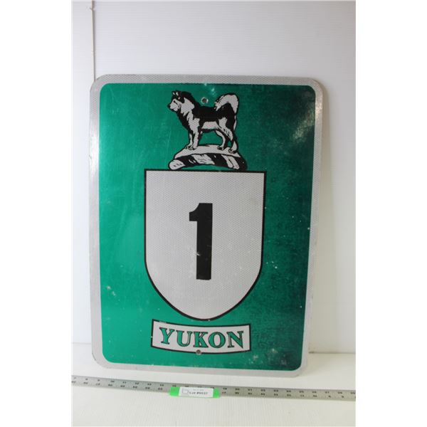 Metal Sign "1 - Yukon" 18" x 24"