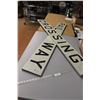 Image 1 : *(2) Metal Signs "Railway Crossing" 68" x 8"