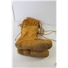 Image 3 : Pair Knee-High Moccasins 17" Tall - 9.5" Length Sole