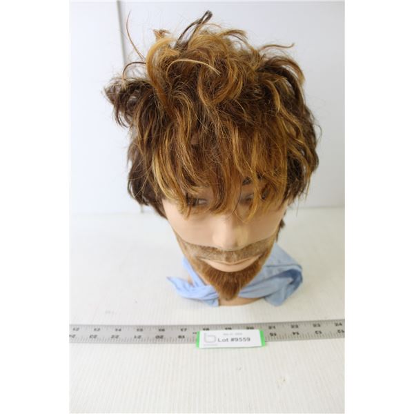 Mannequin Head With Scarf 1' Tall Approx - 9" Dia