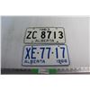 Image 1 : 1963 & 1966 Vintage Alberta License Plates