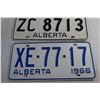 Image 3 : 1963 & 1966 Vintage Alberta License Plates