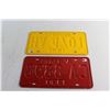 Image 4 : 1960 & 1961 Vintage Alberta License Plates