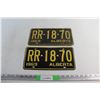 Image 1 : Pair of 1969 Vintage Alberta License Plate